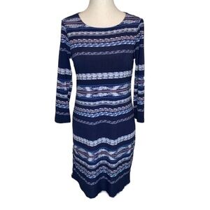 NWT BCBGMaxAzria Pacific blue combo dress, sz XS
